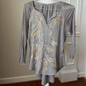 Tiny Women’s Grey & Tan Blouse- S